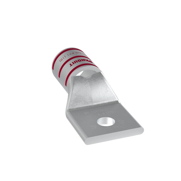 One-Hole Compression Lug, Standard Barrel, Copper, Red
